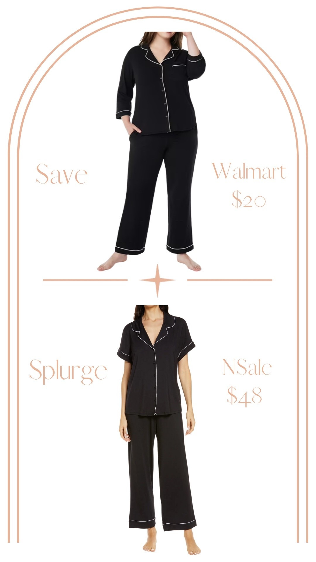 Save vs Splurge nsale comfy pajamas  or a comfy version from Walmart?! Similar look for a lot less! 

#LTKStyleTip #LTKFindsUnder50 #LTKSaleAlert