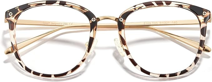 Cyxus Blue Light Glasses for Woman, Reduce Eye Strain Ideal for Office Working, Studying Ultra-Li... | Amazon (US)