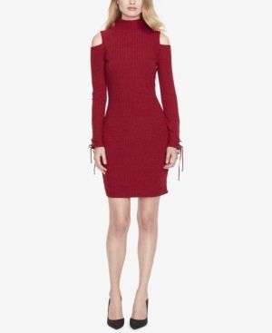 Jessica Simpson Cold-Shoulder Sweater Dress | Macys (US)