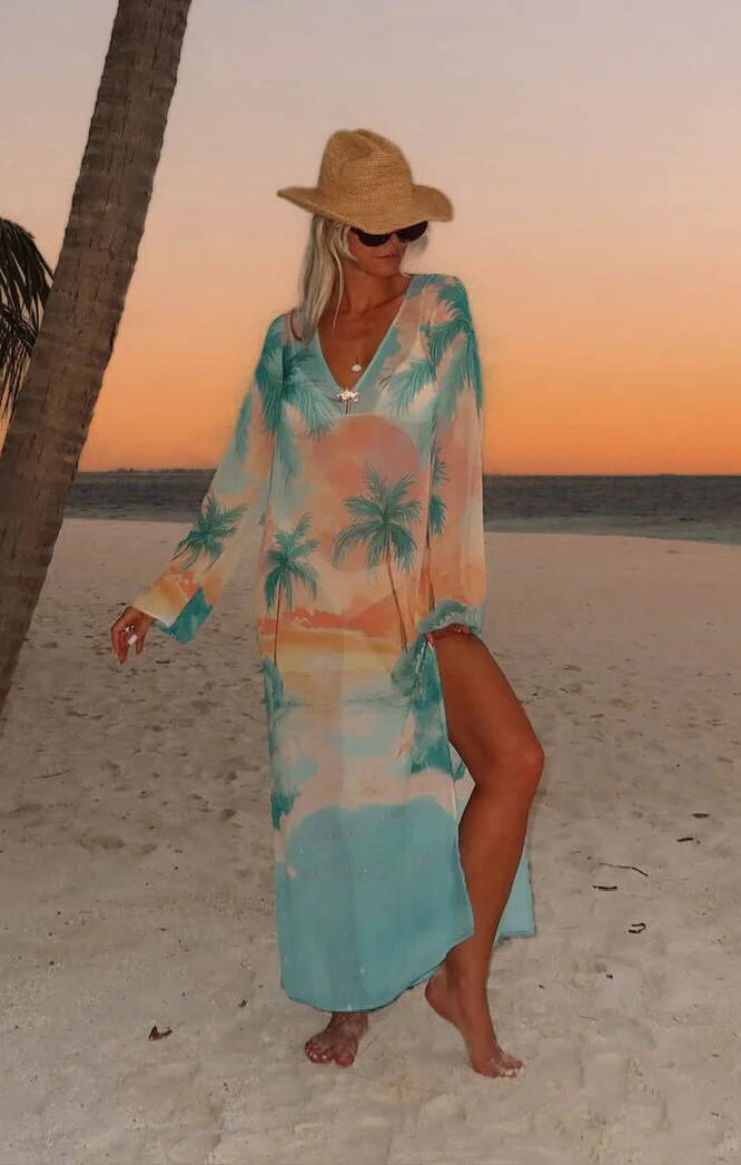 Staycation Coverup ~ Sunset Cove Chiffon | Show Me Your Mumu