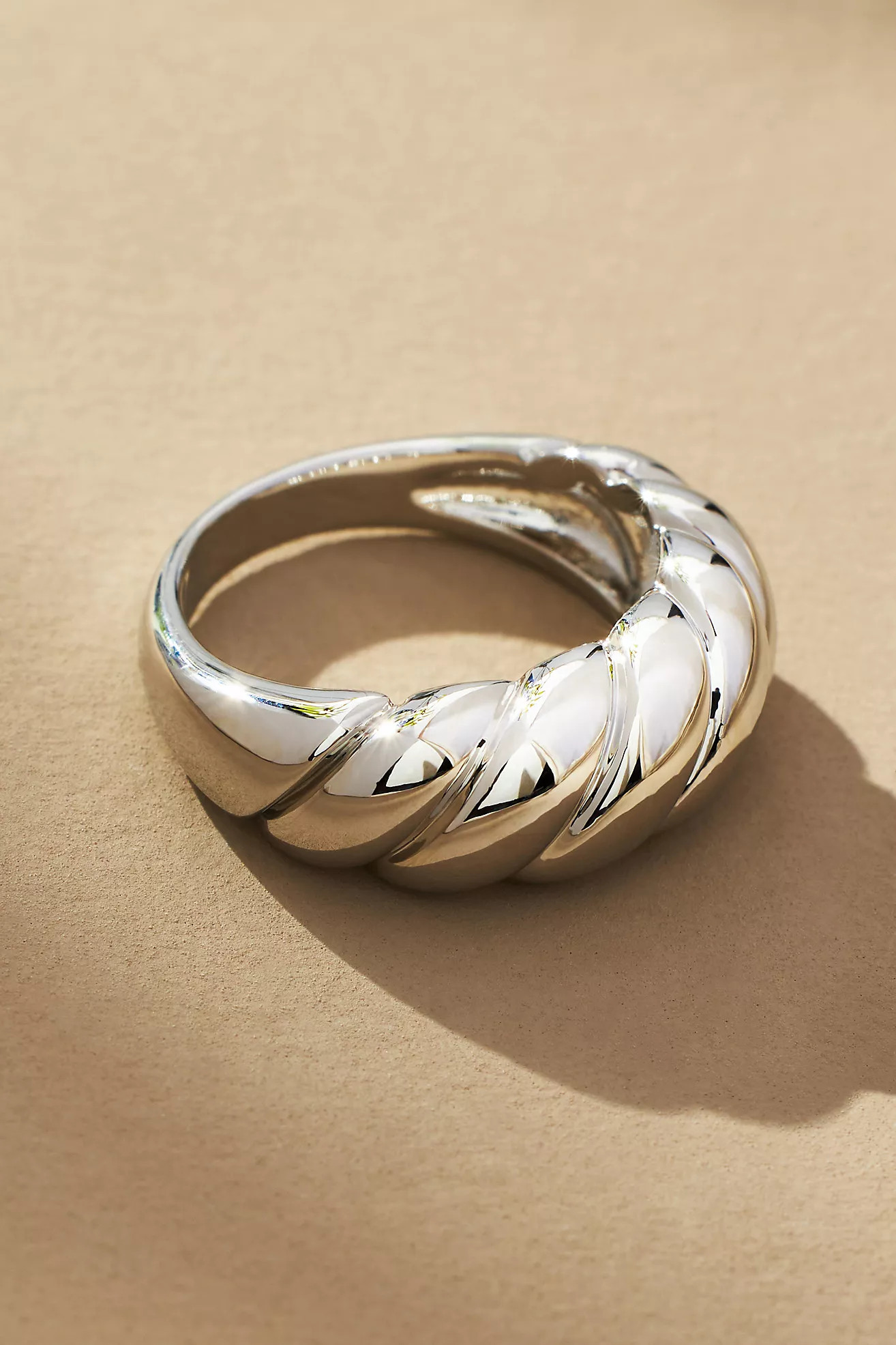 Ribbed Fanned Stacking Ring | Anthropologie (US)