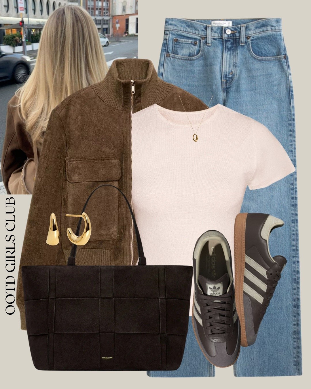 Styling blue jeans and the new Zara suede bomber! @Zara @abercrombie 

#LTKspring #LTKstyletip #LTKuk