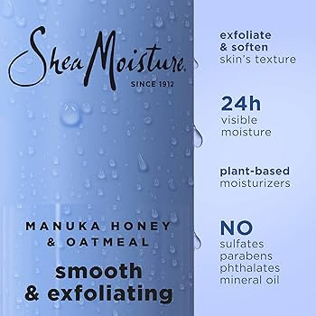 SheaMoisture Manuka Honey Oatmeal Body Wash Smooth & Exfoliating Smooth and Exfoliating body wash... | Amazon (US)