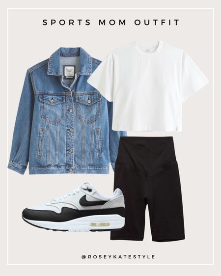 Early morning soccer practice? No problem! This outfit is easily thrown on so you’ll even have time to grab a coffee. 

Black short, white tee, denim jacket, sneakers, easy mom look 

#LTKOver40 #LTKStyleTip #LTKFindsUnder100