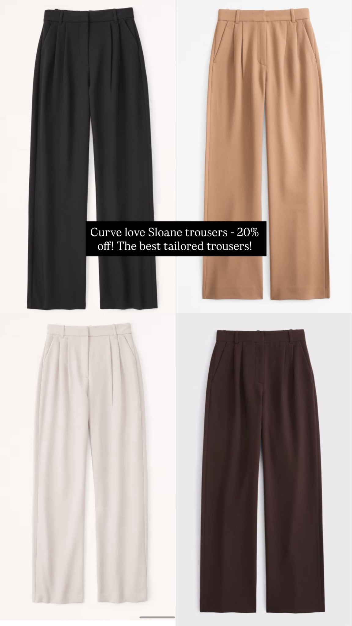 The best workwear trousers - currently 20% off! 

Workwear, tailored trousers, office outfits 