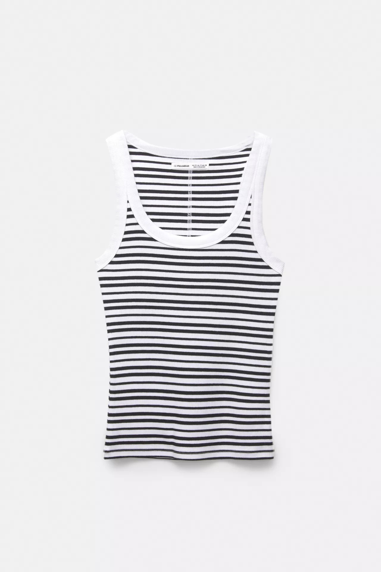 Ribbed tank top | PULL and BEAR UK