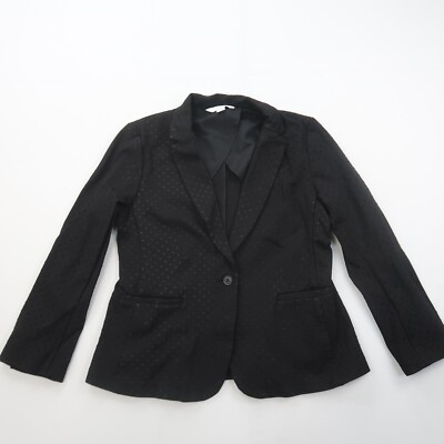 Old Navy Womens Blazer Size Large Black Dots Stretch Lined Work Career Jacket | eBay US