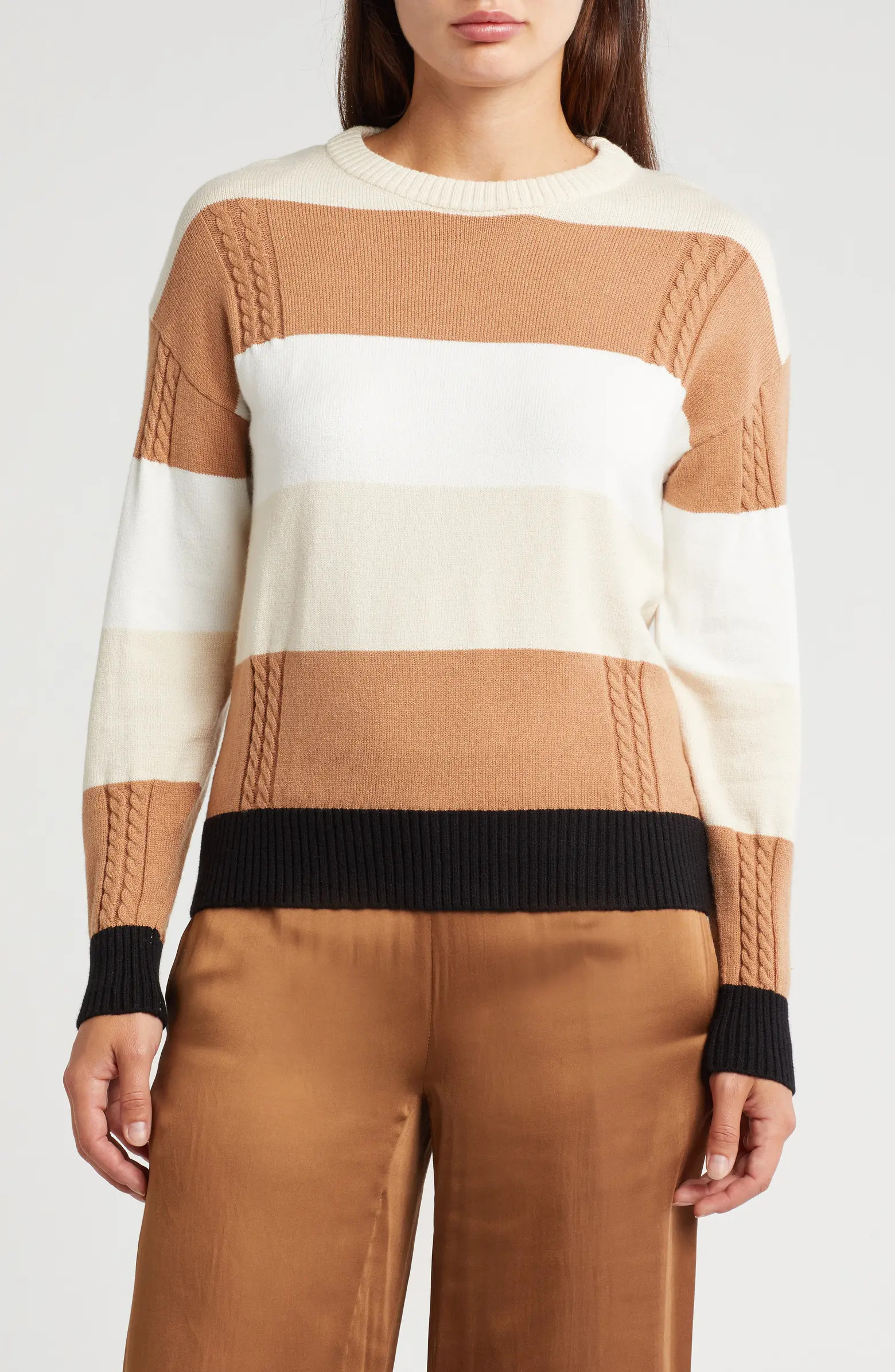 Stripe Crewneck Pullover Sweater | Nordstrom Rack
