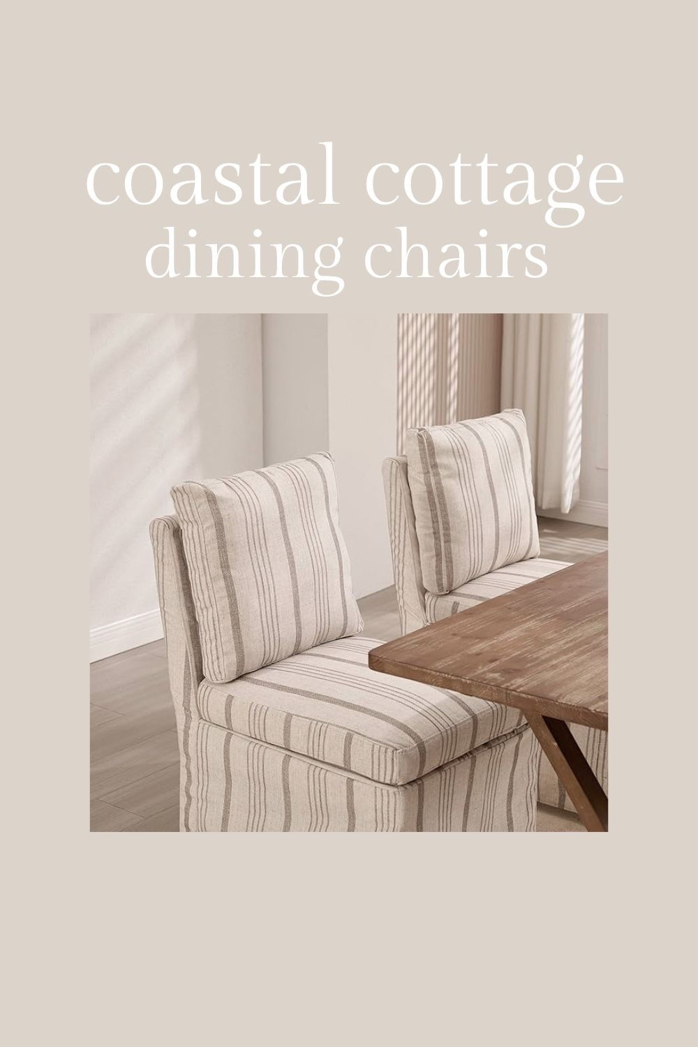 Coastal cottage dining chairs at an amazing price!! 2 for $256 or 4 for $557! Would be cute pushed together on one side of the table to make a banquet bench. Put wood chairs on the other side of the table. 

Nancy Meyers style dining room.

#LTKHome