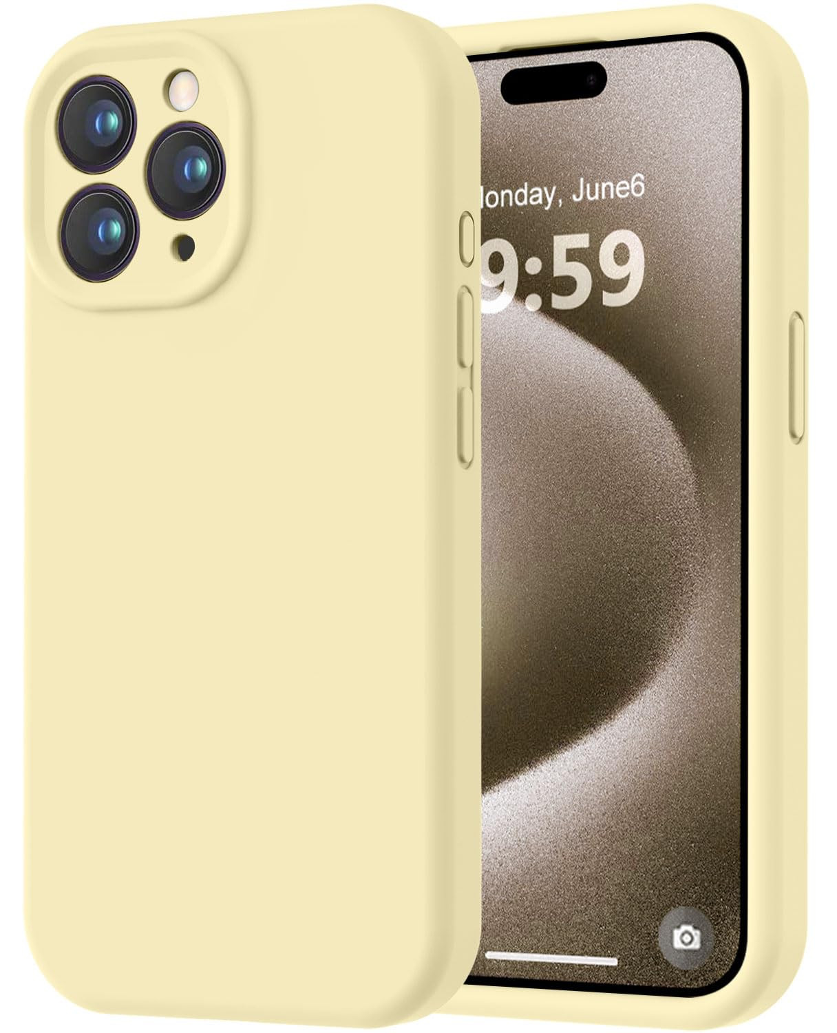 LOVE 3000 Designed for iPhone 15 Pro Max Case, Premium Silicone with [Soft Anti-Scratch Microfibe... | Amazon (US)