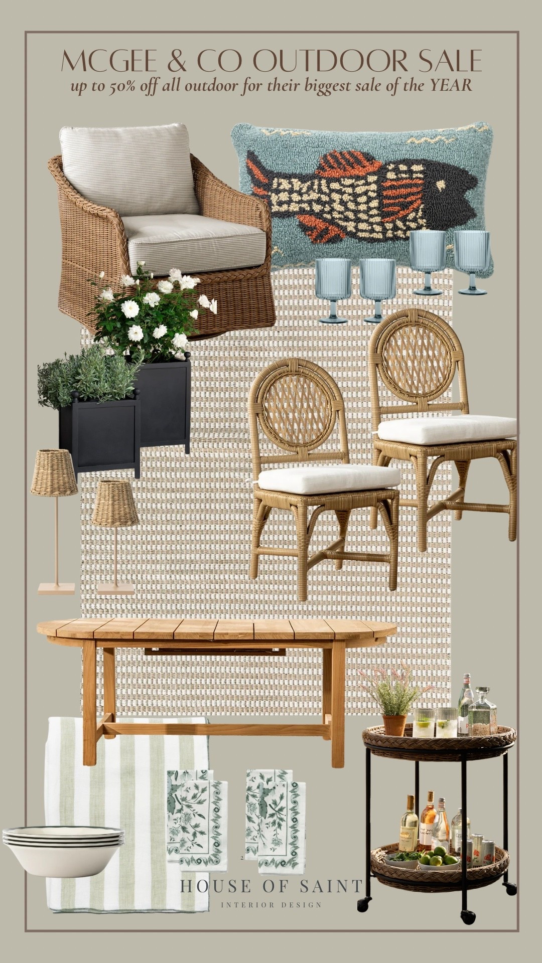 Save this for your next patio refresh ☀️

McGee & Co.'s outdoor sale is so good right now and these are the pieces I'd use to create a timeless, coastal-inspired outdoor space that feels elevated without trying too hard.

Think:
▫️ Natural woven textures
▫️ Soft blue accents
▫️ Classic teak furniture
▫️ Layered lighting
▫️ Pieces that will still look beautiful years from now

I've linked all of my favorite finds from the sale in my LTK before they disappear.

Which piece would you bring home first? 👇

#LTKHome #LTKSaleAlert #McGeeAndCo #OutdoorLiving #PatioDesign #OutdoorDecor #CoastalStyle #OutdoorEntertaining #BackyardInspiration 

 #LTKHome