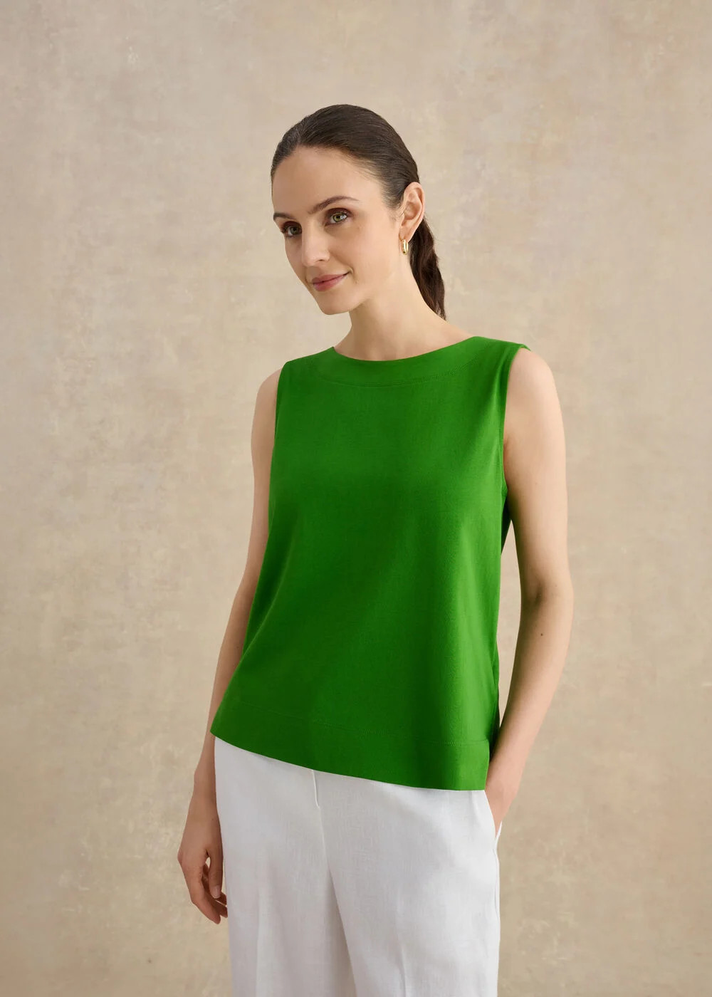 Fern Cotton Jersey Button Back Top | Hobbs UK | | Hobbs