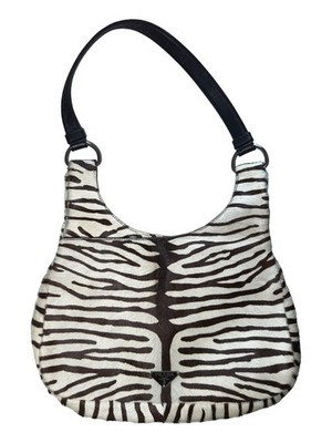 Prada Zebra Pony Hair Leather Hobo Shoulder Bag | eBay UK
