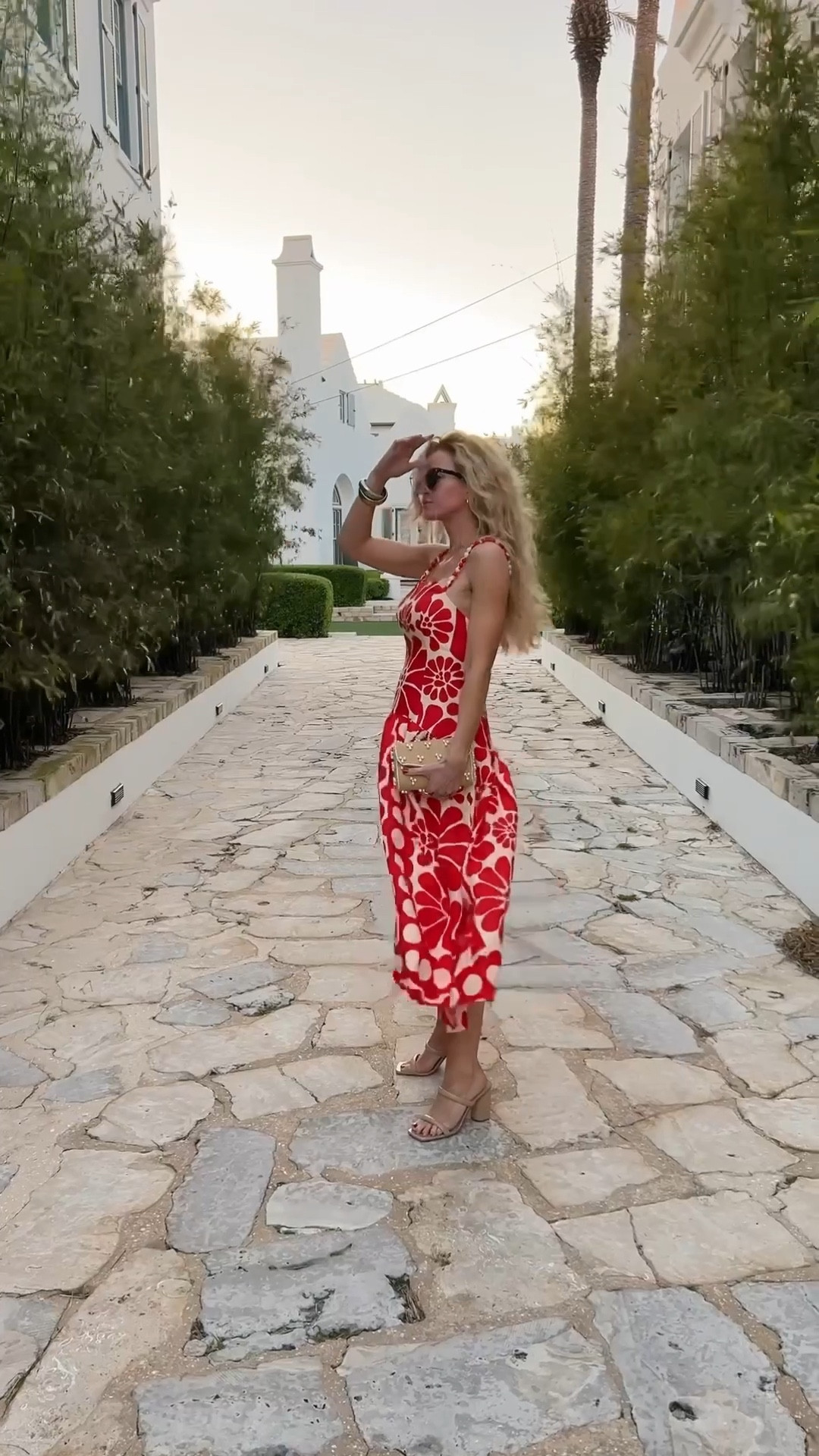 Vacation date night outfit! My dress is from a few years ago from Farm Rio, but I have linked a few similar options with the same kind of vibe.

#LTKSeasonal #LTKgrwm #LTKootd