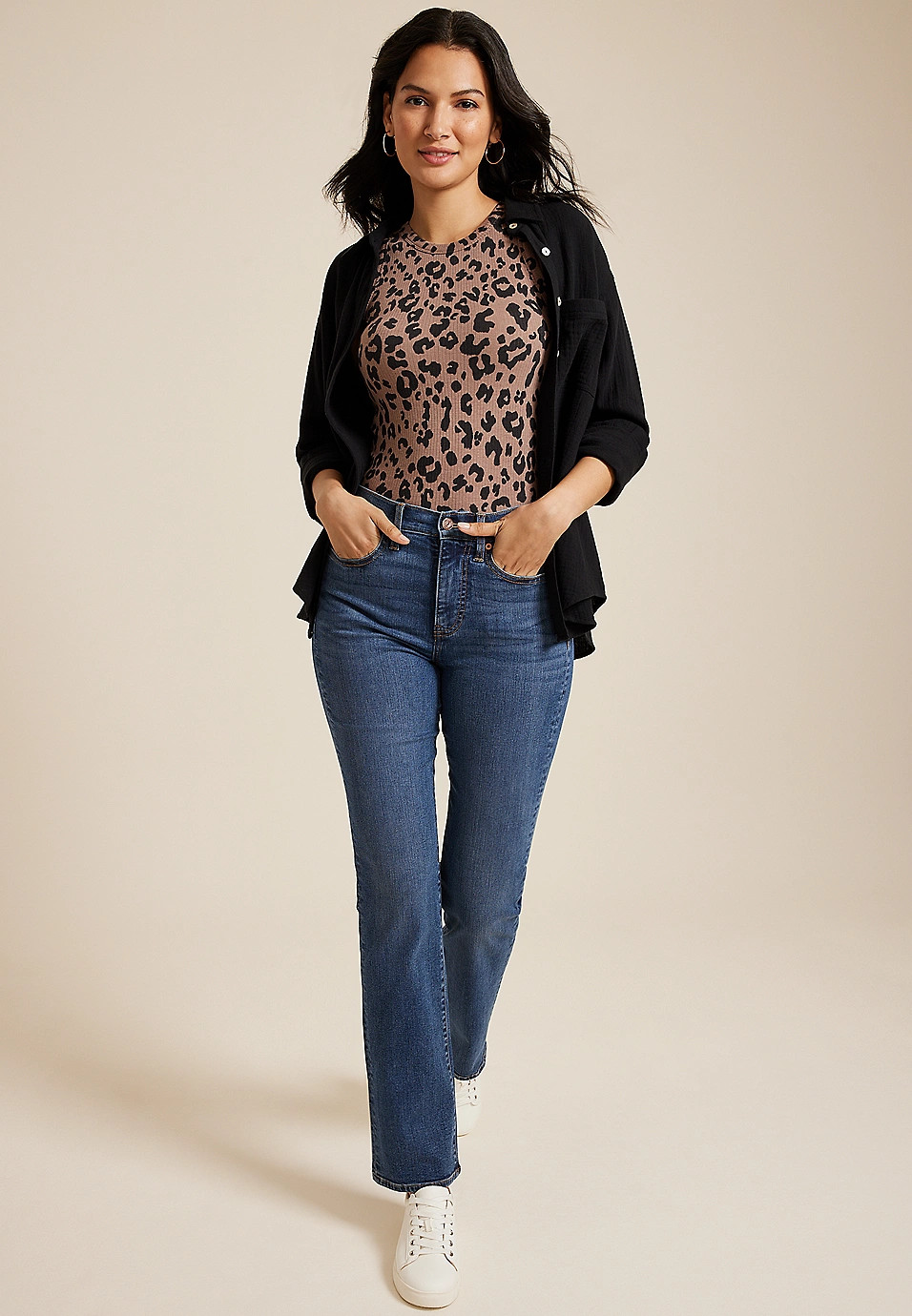 m jeans by maurices™ High Rise Sculpt Straight Jean | Maurices