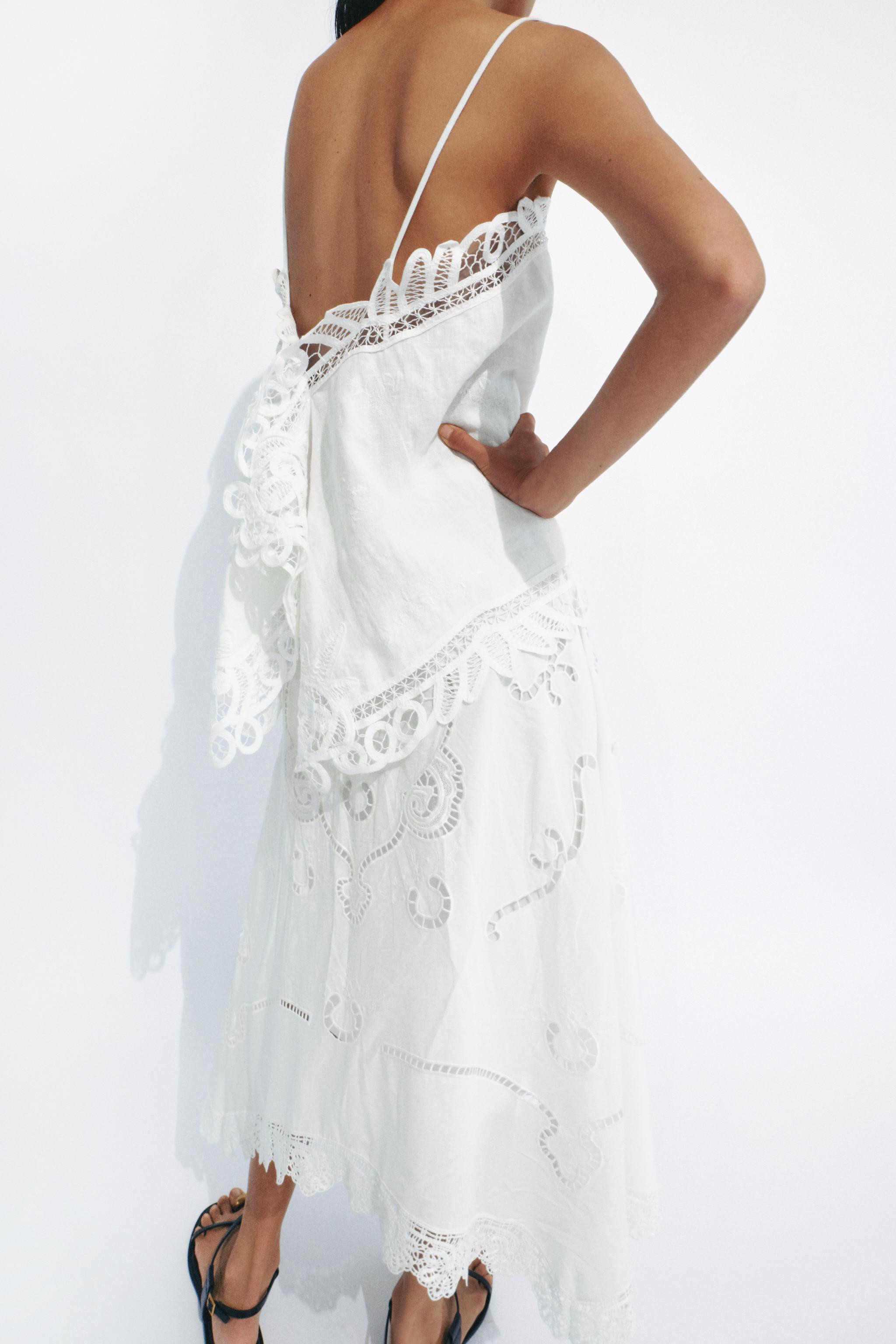 ZW COLLECTION EMBROIDERED ASYMMETRIC SKIRT | Zara US