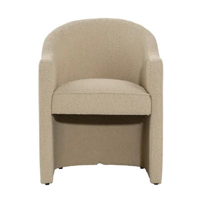 Thora Pine Upholstered Dining Chair, Sand | Perigold