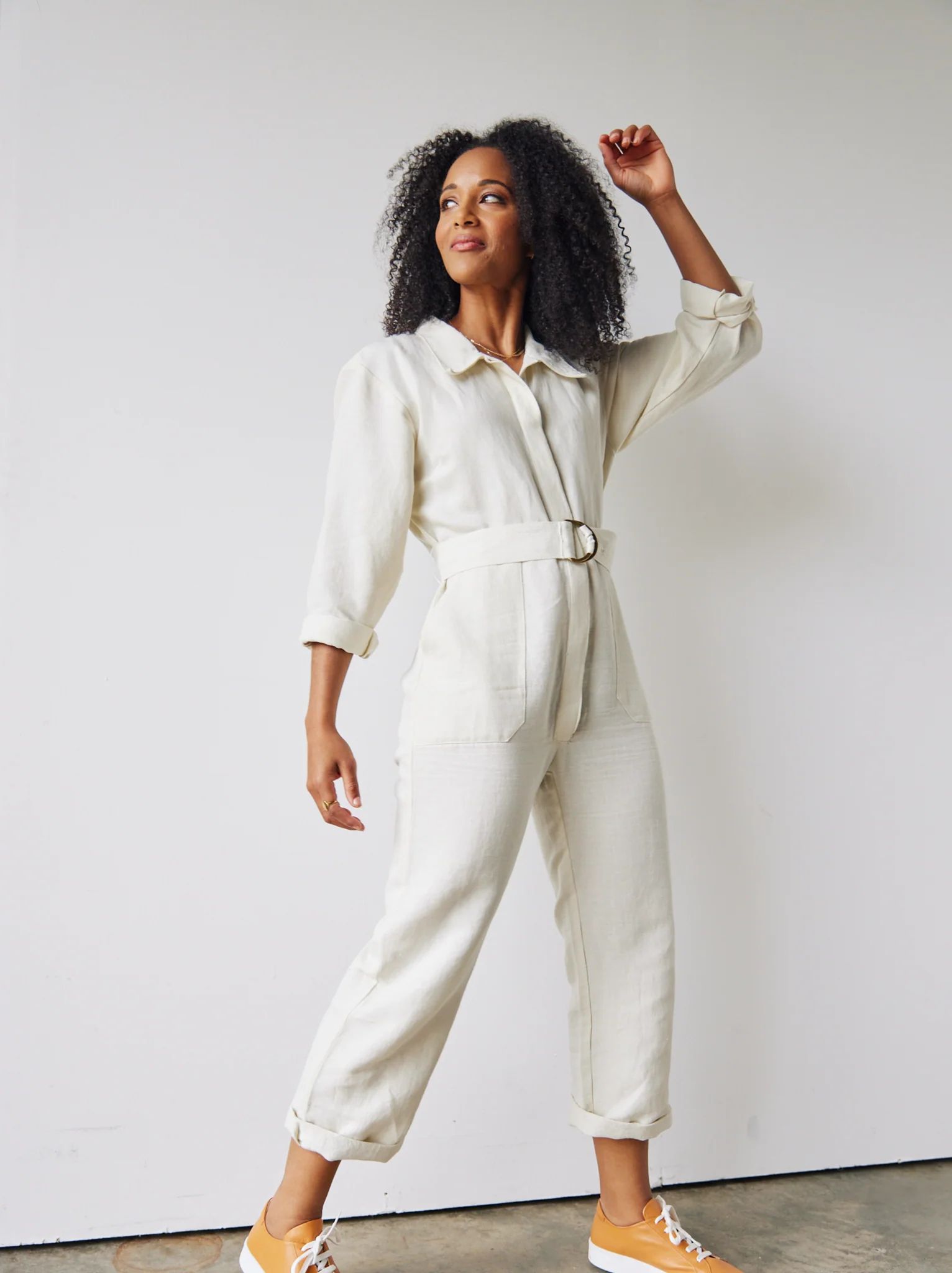 Charlyn Linen-Blend Jumpsuit | ABLE