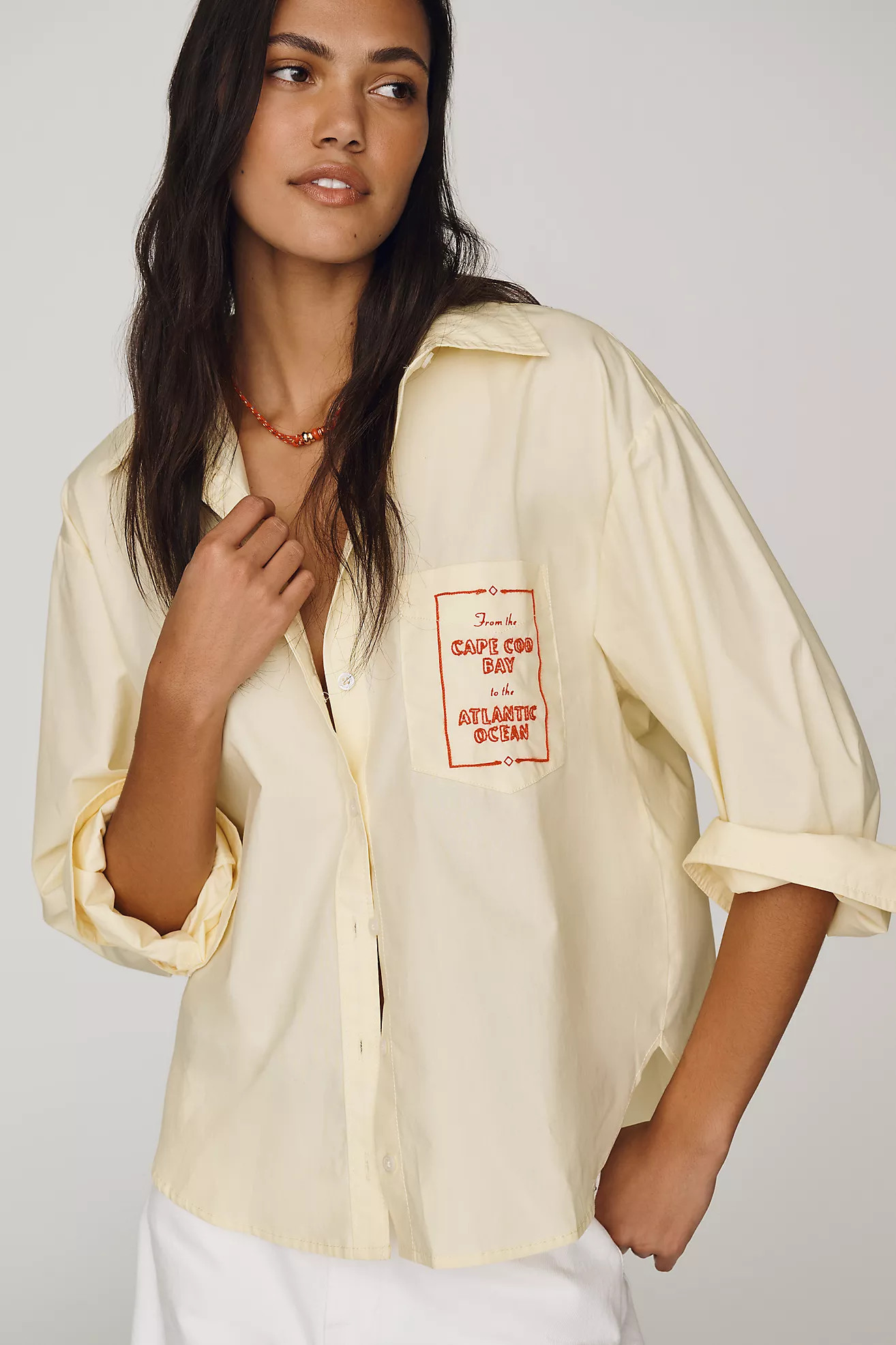 Novelty Shrunken Bennet Buttondown Shirt by Maeve | Anthropologie (US)