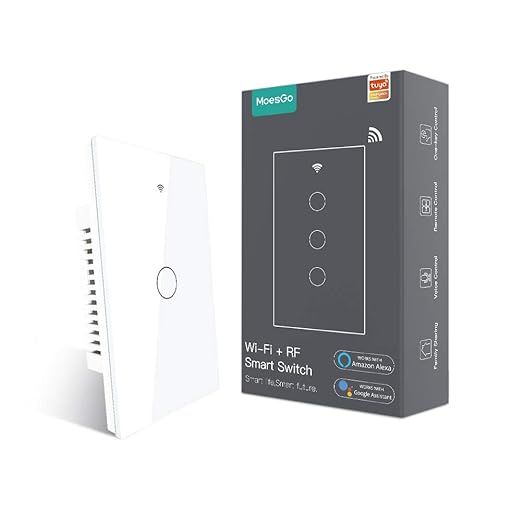 MoesGo WiFi Smart Wall Light Switch with Single Pole or Multi-Control Association(3 Way), Relay S... | Amazon (US)