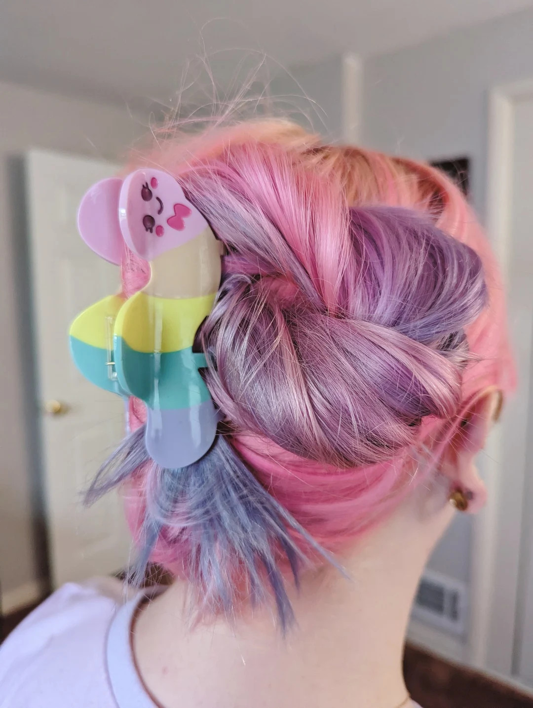 Wormy Claw Clip Cottagecore Rainbow Kawaii Hairclip Hairclaw - Etsy | Etsy (US)