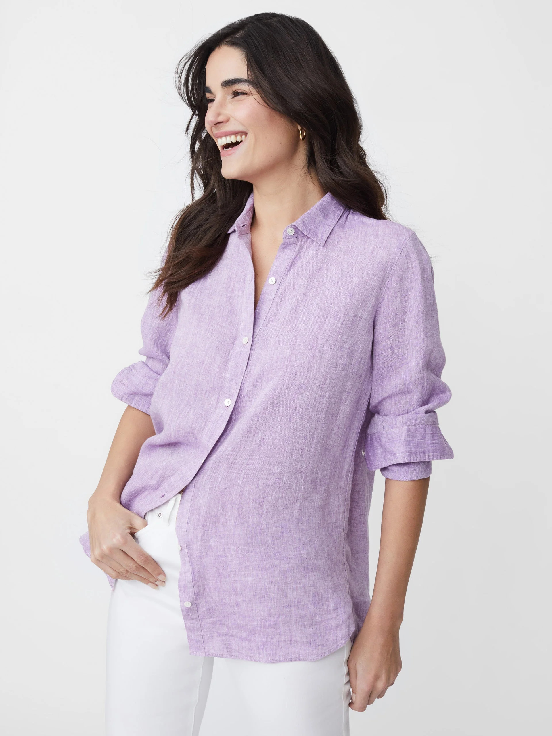 Britt Linen Shirt | J.McLaughlin