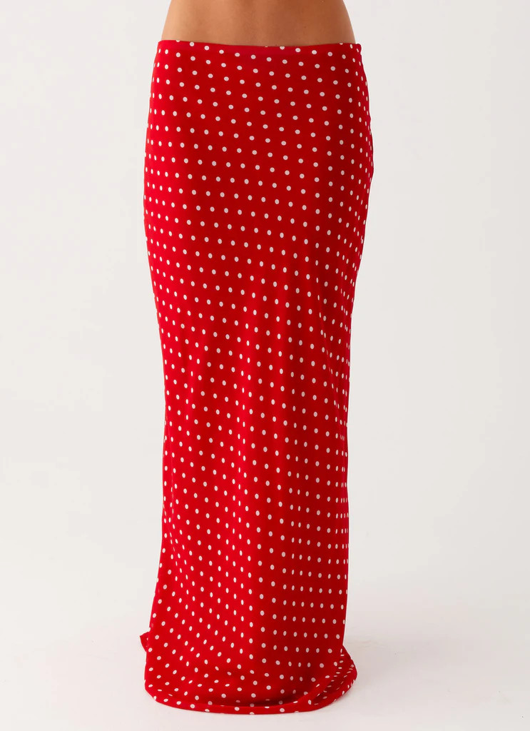 Bendita Maxi Skirt - Red Polka Dot | Peppermayo (Global)