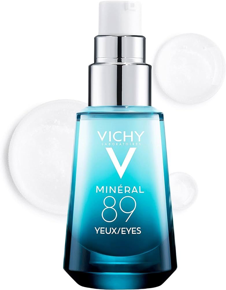 Vichy Mineral 89 Eyes Serum with Caffeine and Hyaluronic Acid, Lightweight Eye Cream Gel to Smoot... | Amazon (US)