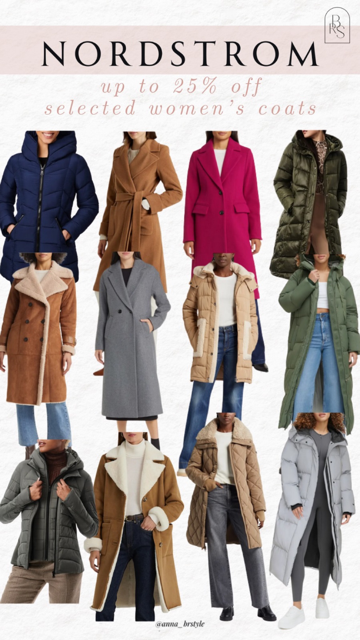 Nordstrom up to 25% off selected womens coats 

#LTKsalealert #LTKfindsunder100