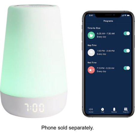 Hatch Rest+ Baby Sound Machine Night Light Time-to-Rise Plus Audio Monitor White Noise Soother Toddl | Walmart (US)