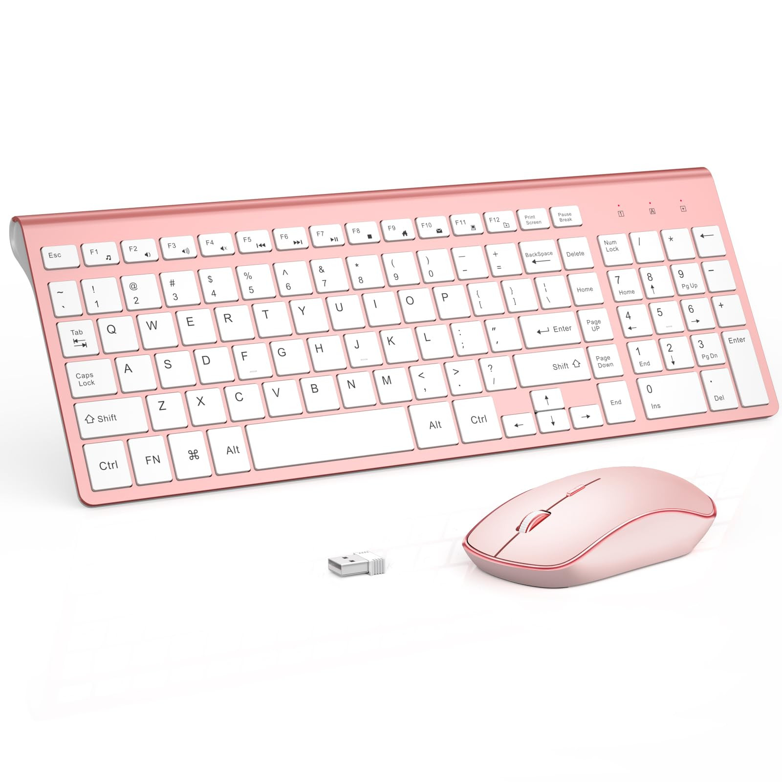 Wireless Keyboard and Mouse,2.4G Full Size and Portable Wireless Keyboard with Numeric Keyboard o... | Amazon (US)