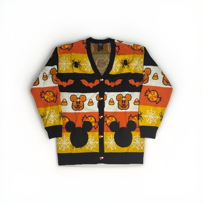 Disney Her Universe Mickey Mouse Candy Corn Ears Halloween Cardigan Rare Medium | eBay US