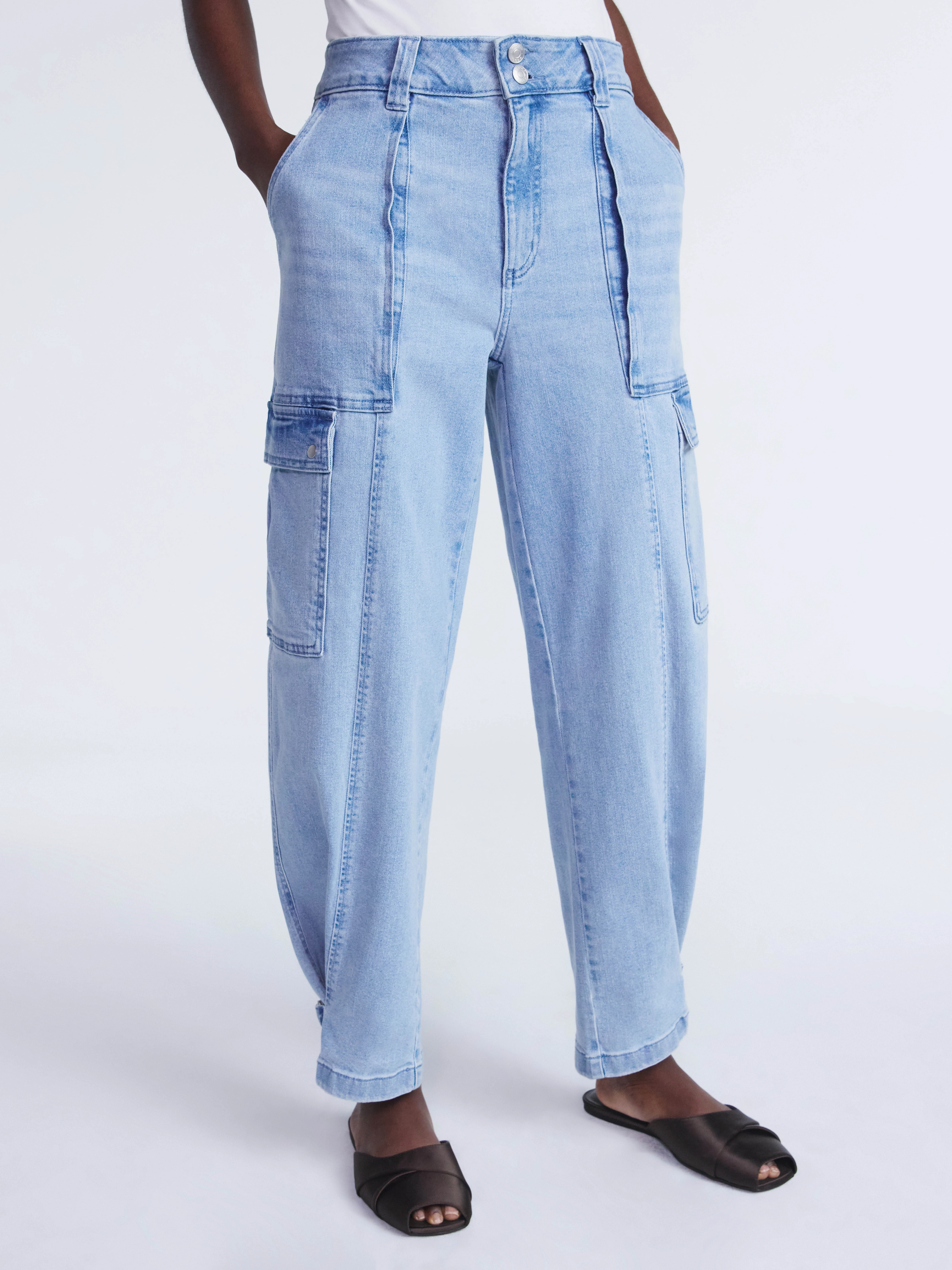 Scoop Women’s and Women’s Plus Utility Cargo Jeans, Sizes 0-26 | Walmart (US)