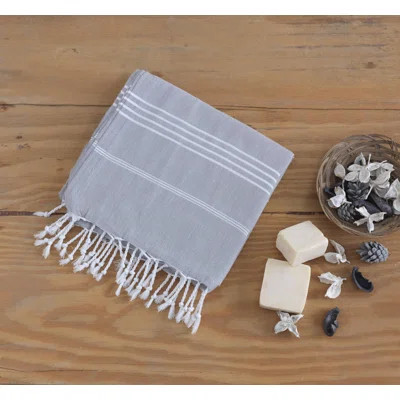 Carmean Turkish Cotton Beach Towel Highland Dunes Color: Light Gray | Wayfair North America