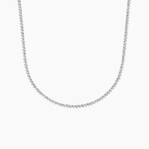 14K White Gold Lab Diamond Tennis Necklace (3 ct. tw.) | Brilliant Earth