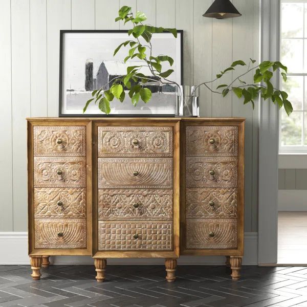 Simas 36'' Tall Solid Wood 12 - Drawer Apothecary Accent Chest | Wayfair North America