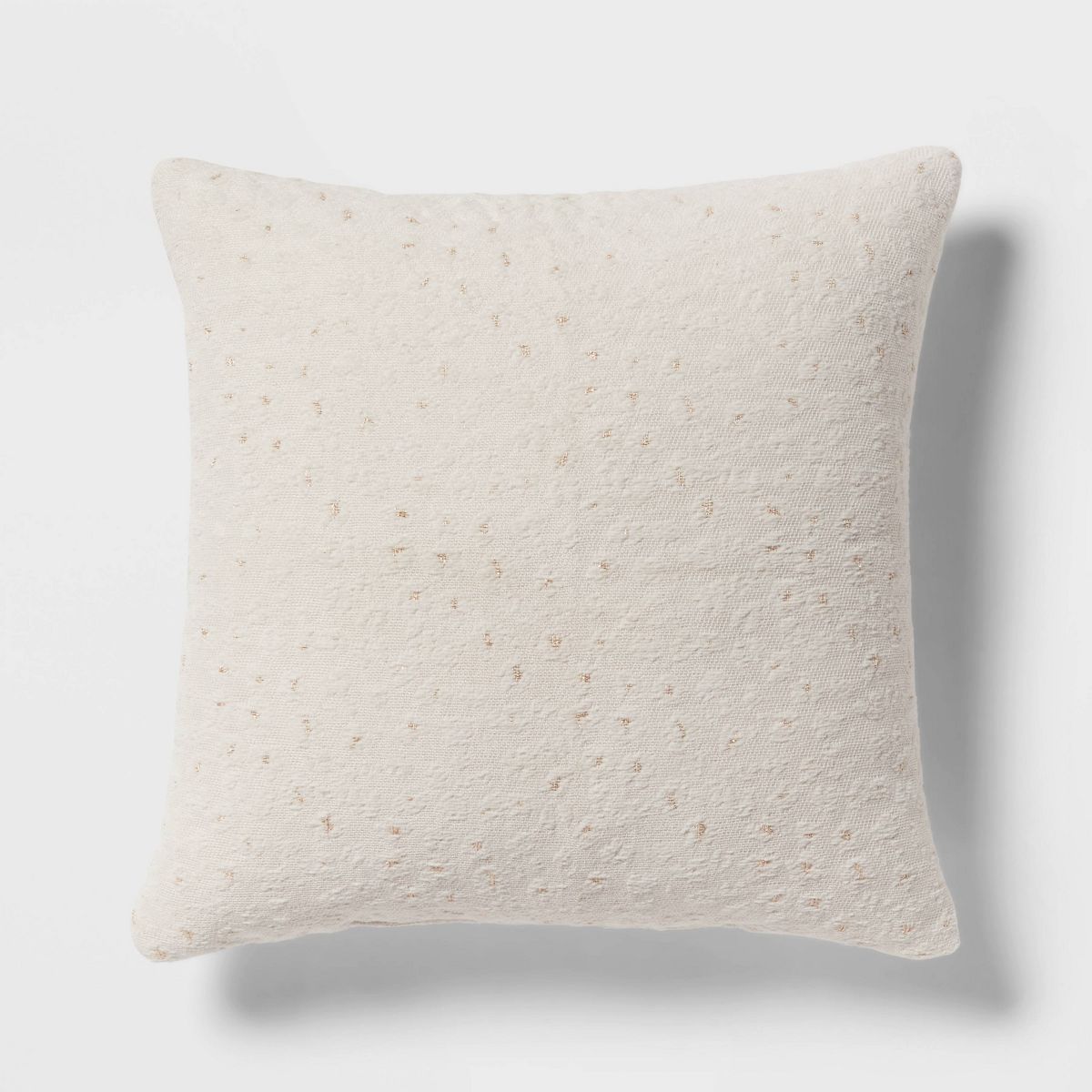 18"x18" Luxe Leopard Jacquard Square Decorative Pillow Ivory - Threshold™ | Target
