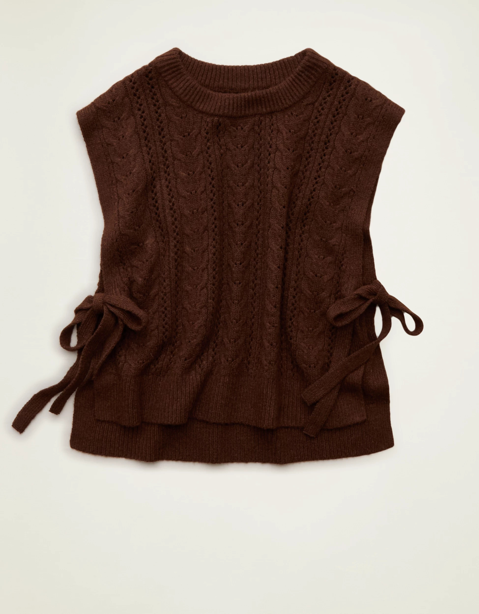 AE Whoa So Soft Cable Knit Vest | American Eagle Outfitters (US & CA)
