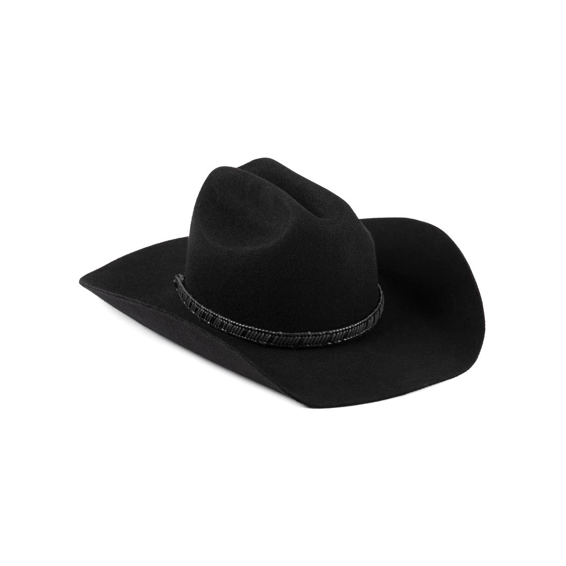 The Ridge Wool Felt Cowboy Hat in Black - Lack of Color US | Lack of Color