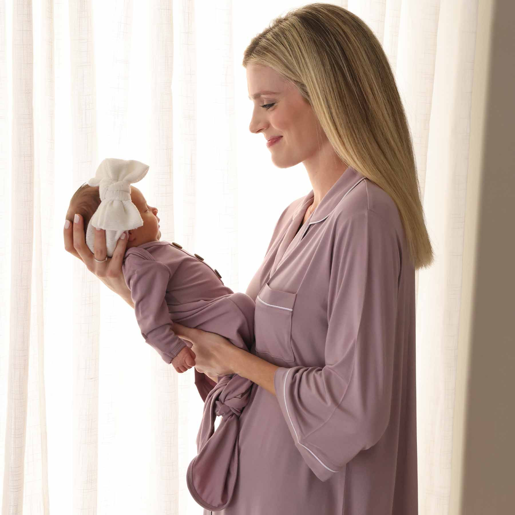 Labor & Delivery Nightgown | Dusty Purple | Caden Lane