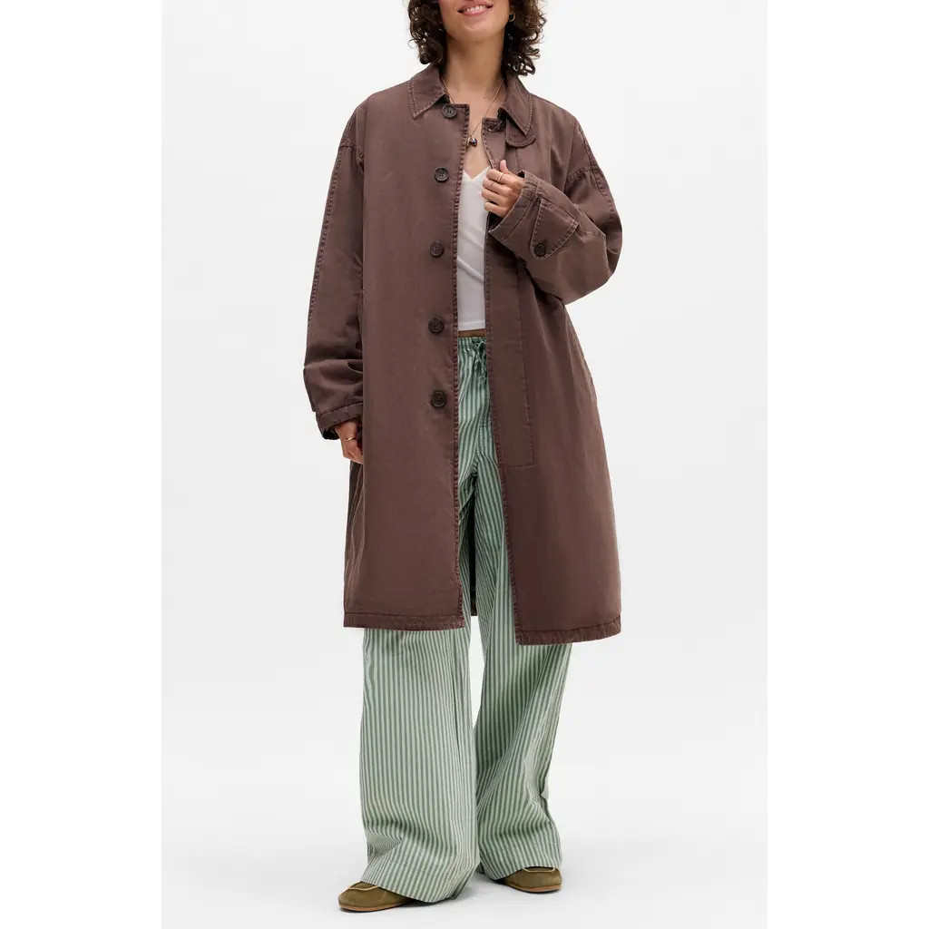 BDG Urban Outfitters Lined Trench Coat in Brown at Nordstrom Rack, Size Large | Nordstrom Rack