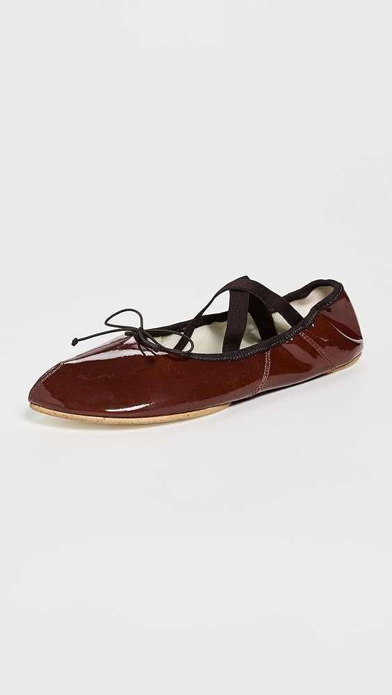 Peep Toe Mary Jane Ballet Flats | Shopbop