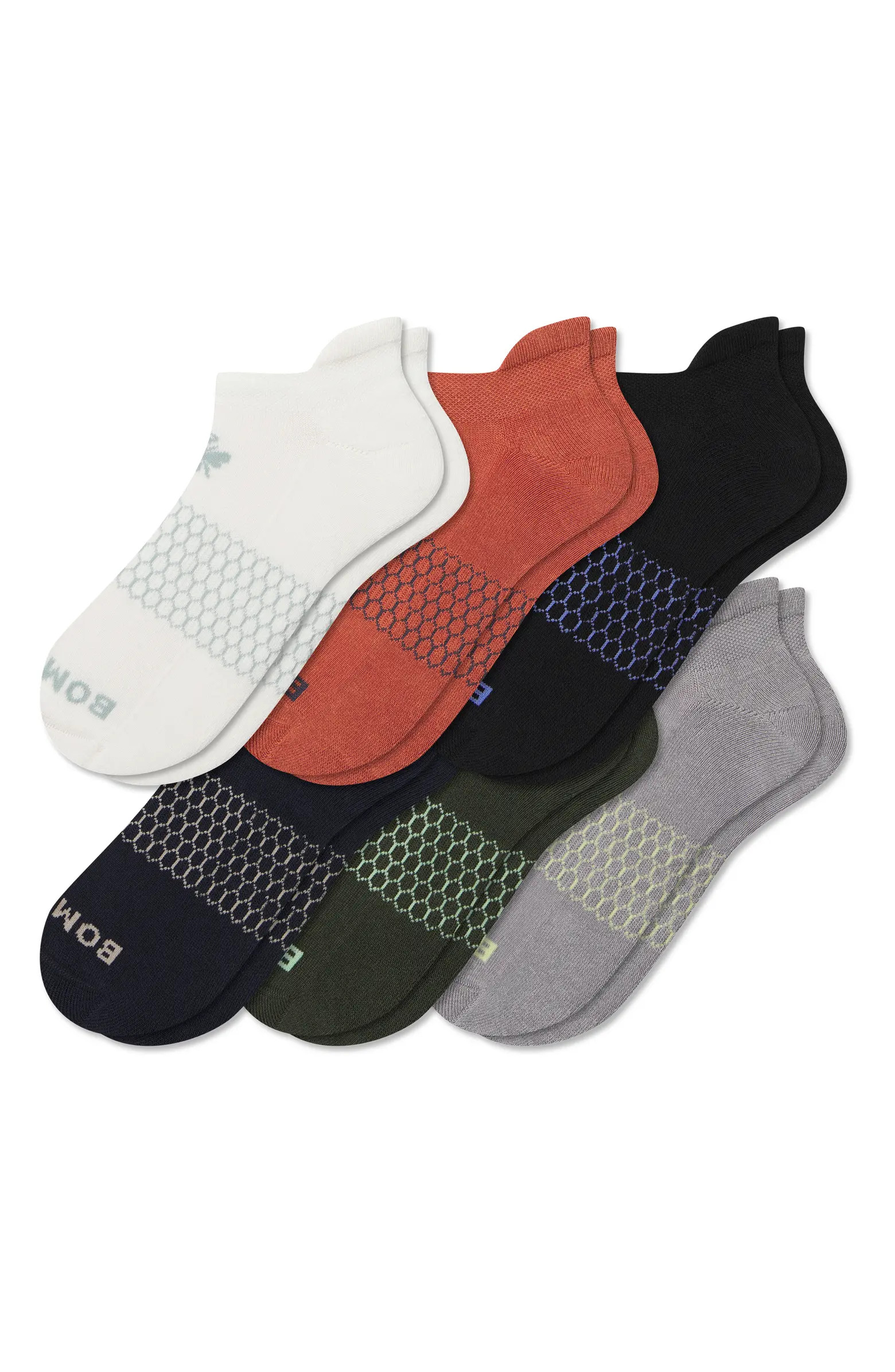 Assorted 6-Pack Solid Ankle Socks | Nordstrom