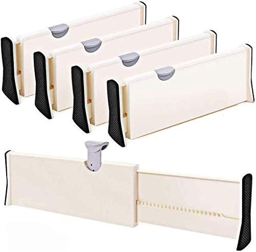 Drawer Dividers 11"-17.3" Adjustable Dresser Drawer Organizers, Drawer Separators for Silverware and | Amazon (US)