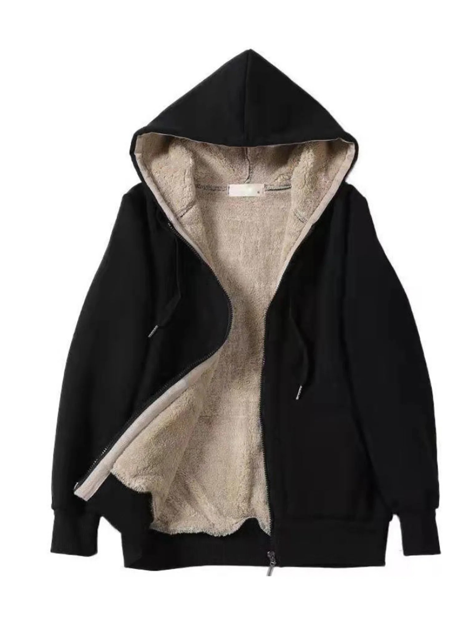 Sexy Dance Long Sleeve Hoodies Fuzzy Fleece Jacket for Women Casual Cardigan Coat Winter Warm Out... | Walmart (US)