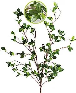 Artificial Plant 43.3 Inch Green Branches Leaf Shop Garden Office Home Decoration (2 pcs) | Amazon (US)