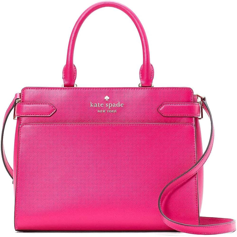 Kate Spade New York Staci Medium Saffiano Leather Satchel Purse | Amazon (US)