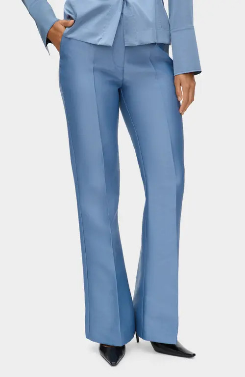 ALIGNE Figaro Satin Pants in Steel Blue at Nordstrom, Size 0 | Nordstrom