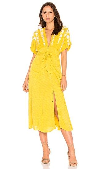 Free People Love To Love You Dress in Yellow | Revolve Clothing (Global)