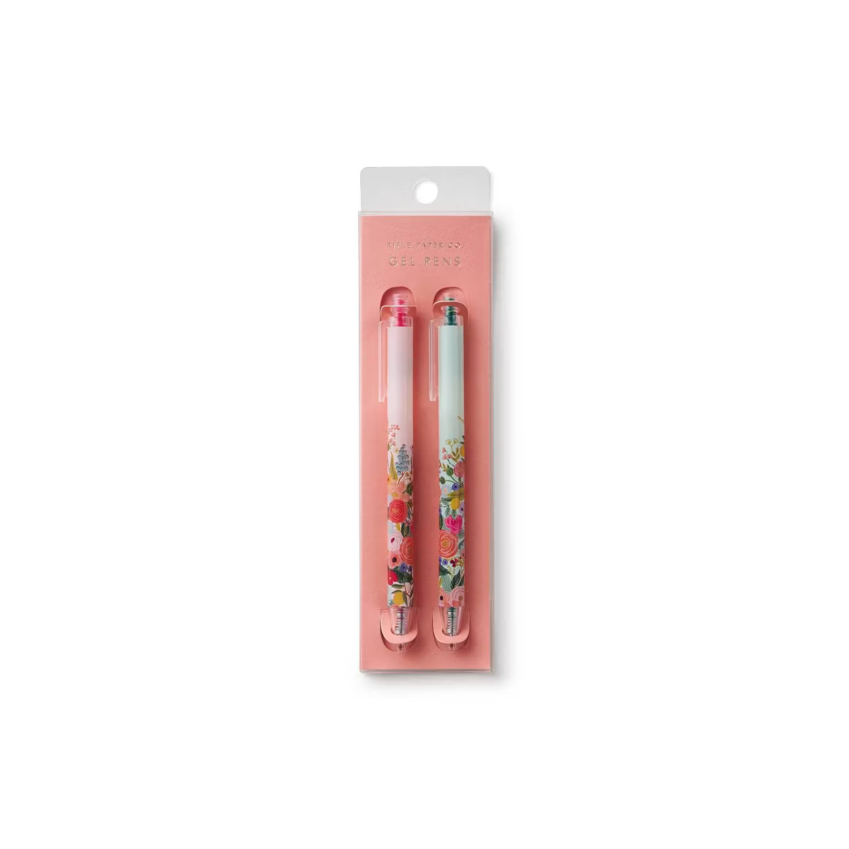 Rifle Paper Co. 2ct Garden Party Gel Pen Set: 0.5mm Retractable Pens, Green & Pink Ink, Office Su... | Target